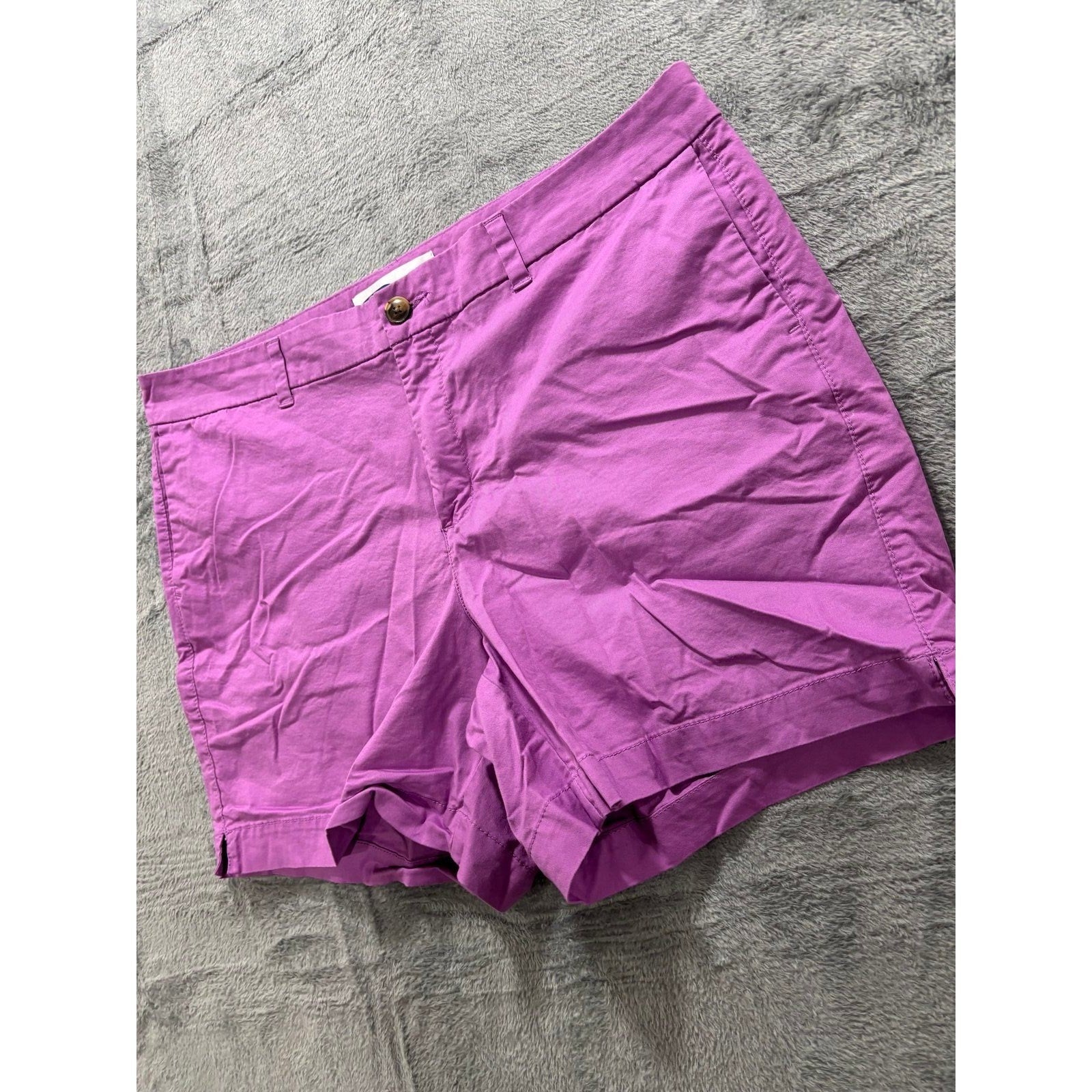 Old Navy 16 Purple Everyday Shorts Womens Casual Chino Cotton Stretch Summer
