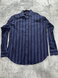 Johnston & Murphy Men's Navy Stripe Shirt Size XL