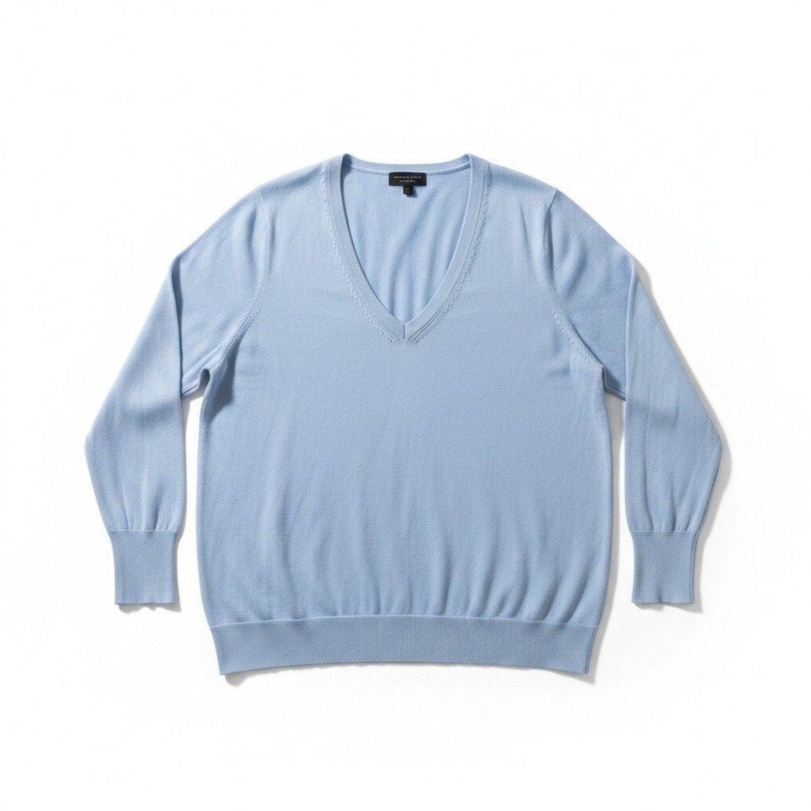 Banana Republic XXL Light Blue Womens V-Neck Sweater Pullover Casual Cozy