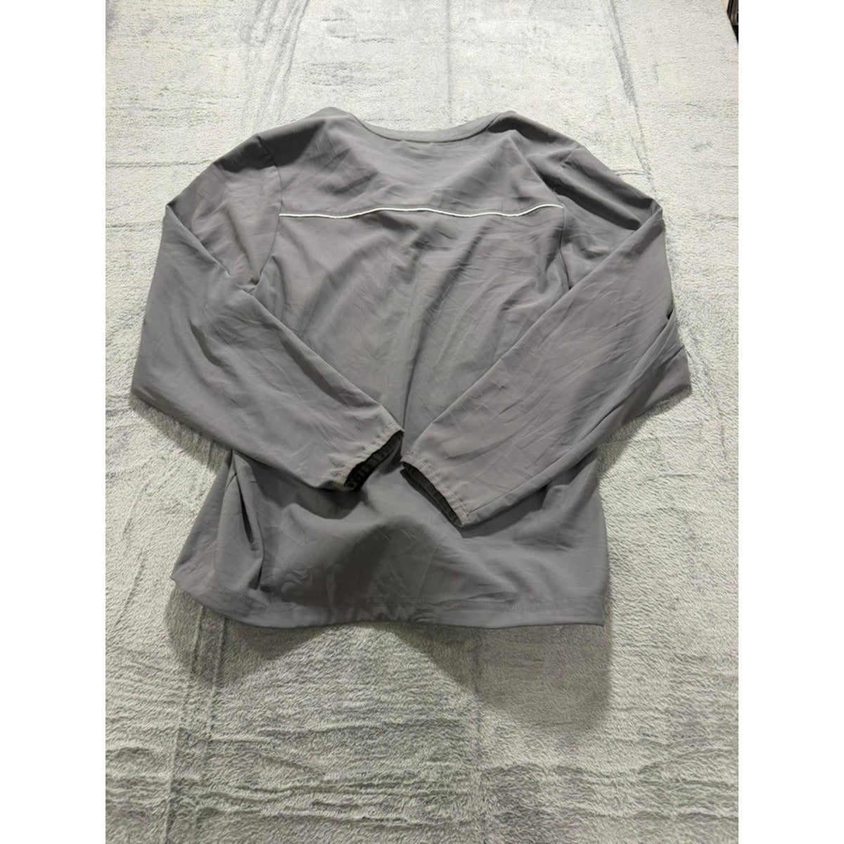 Under Armour Mens Grey Quarter Zip Windbreaker Jacket Small Loose Fit Activewear