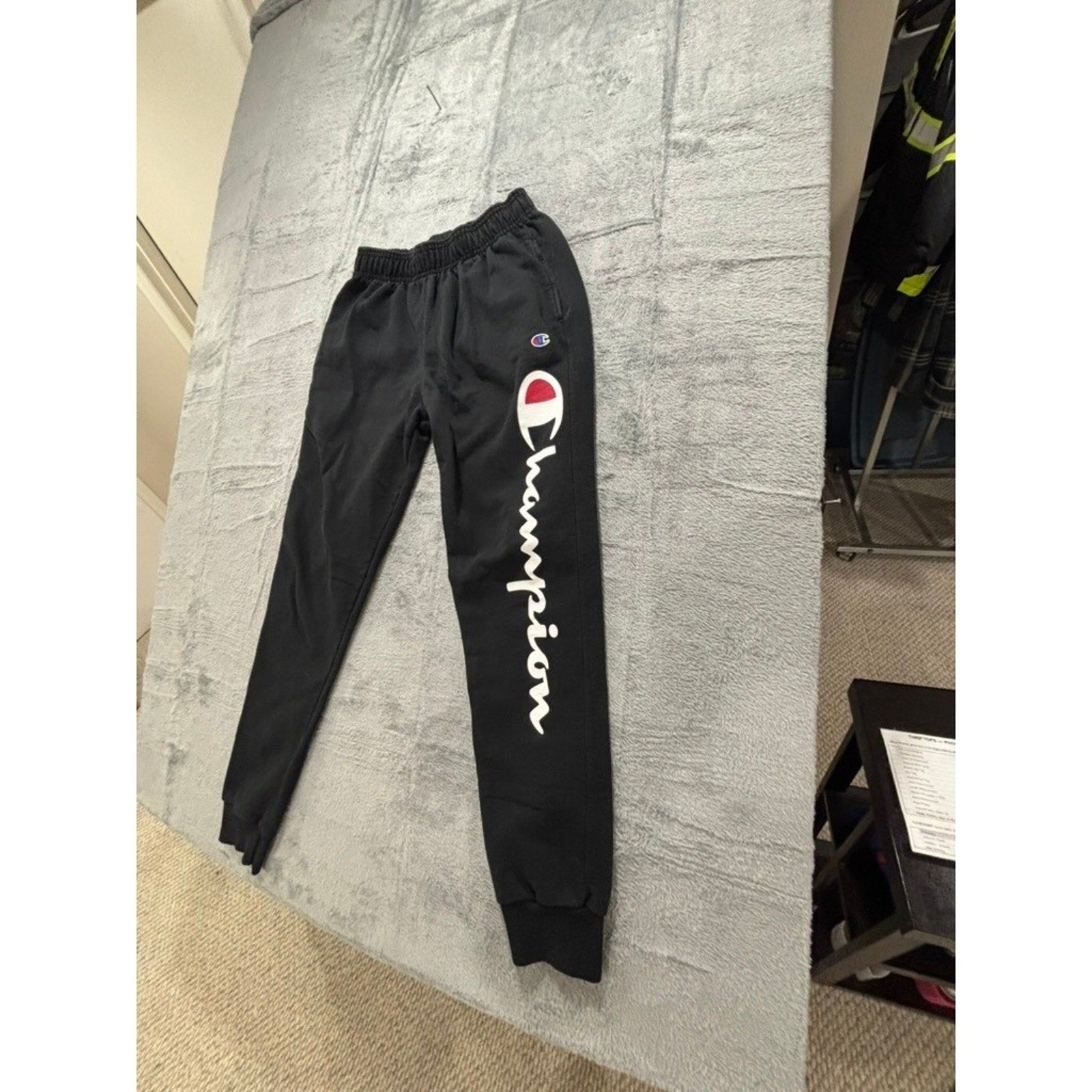 Champion S Black Womens Jogger Sweatpants Athleisure Casual Sweatpants