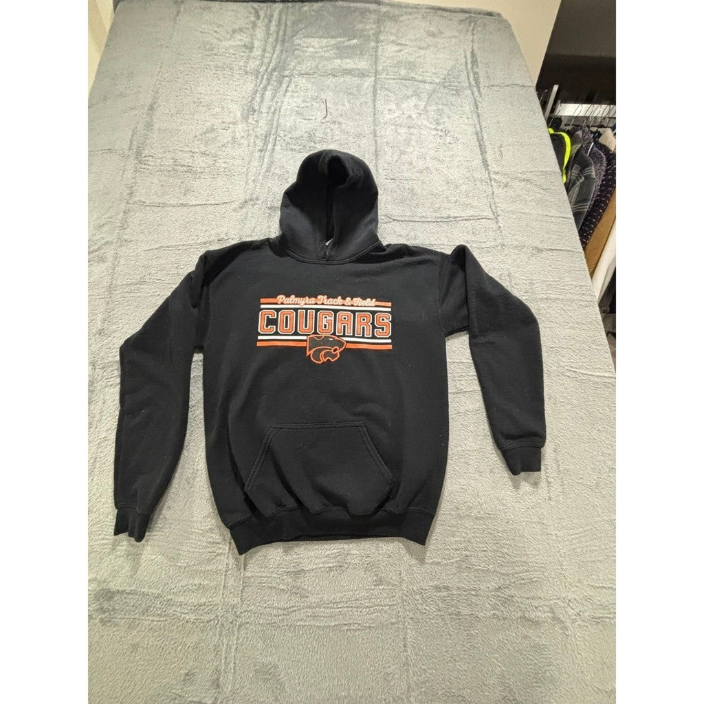 Gildan XL Black Palmyra Track & Field Cougars Hoodie Womens Casual Athleisure