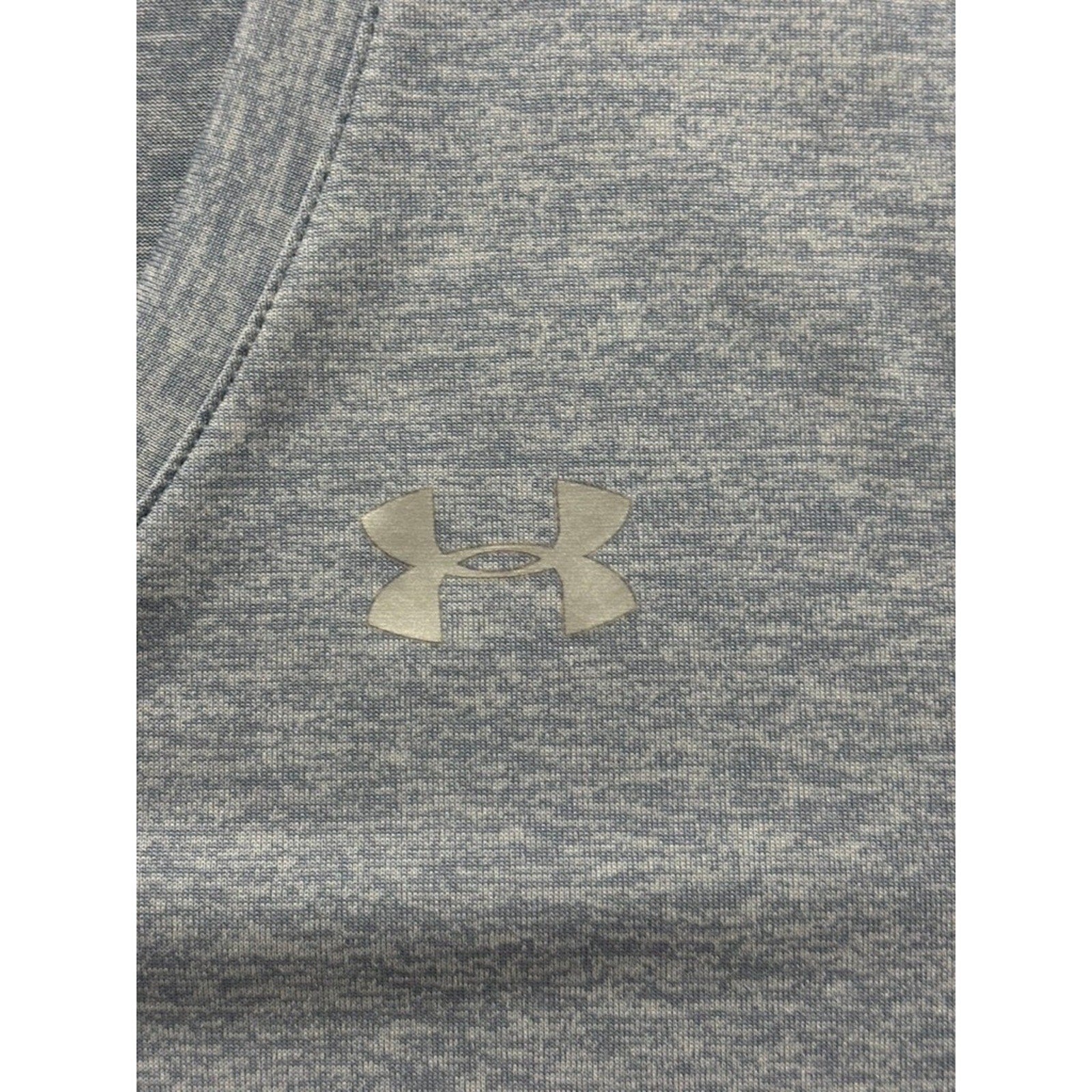 Under Armour Womens L Gray V-Neck Short Sleeve T-Shirt Athleisure Casual