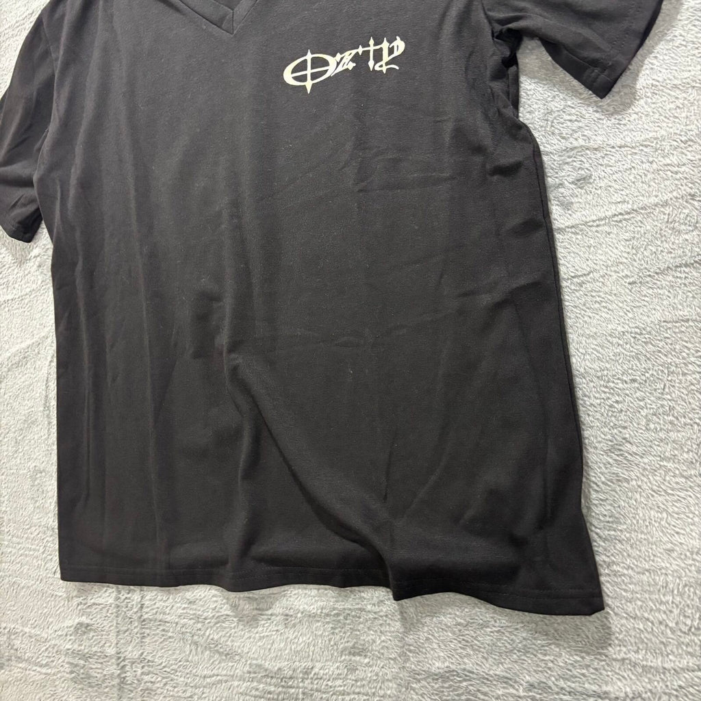 Ozzy Osbourne L Black Womens V-Neck Graphic T-Shirt Mama I'm Coming Home Vintage