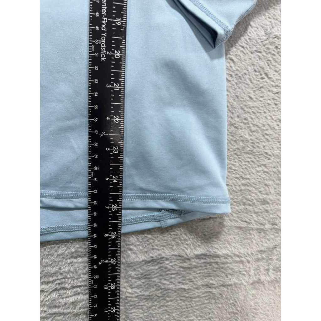 Old Navy Active Breathe On Top Womens XL Light Blue Long Sleeve Workout Shirt