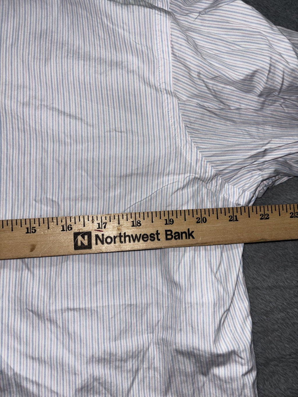 Brooks Brothers Men's White Stripe Dress Shirt 16-33, photo 4 of 8
