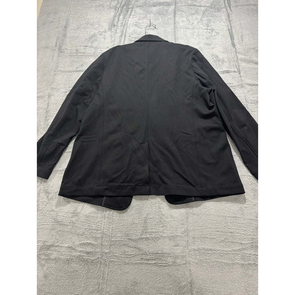 GAP Womens Black Two-Button Stretch Knit Blazer Jacket Size Large L Solid