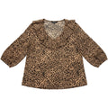 Banana Republic Leopard Print Blouse Animal Print Top Casual Chic L
