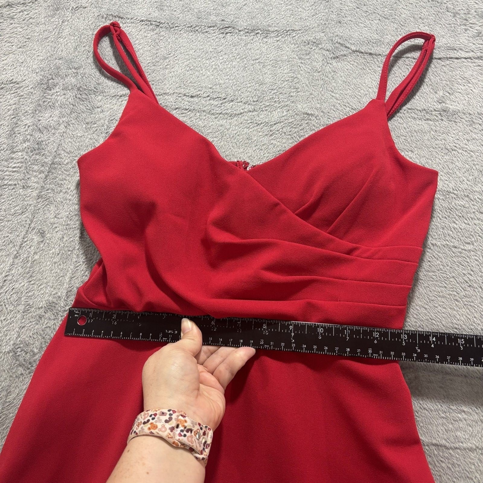 Trixxi Womens S Red Fit and Flare Cocktail Dress Party Date Night Holiday Chic