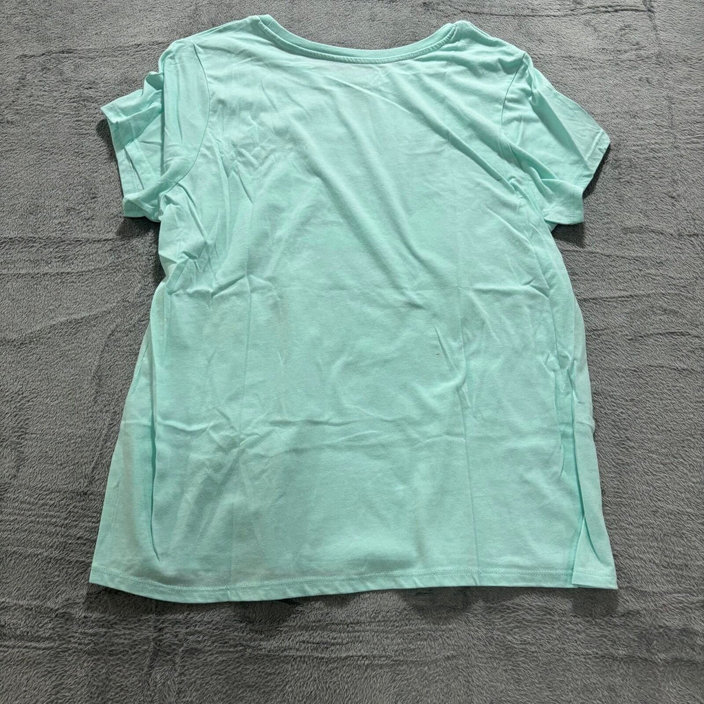 Peanuts Hybrid Womens XL Mint Green Snoopy Graphic T-Shirt Casual Vintage Style
