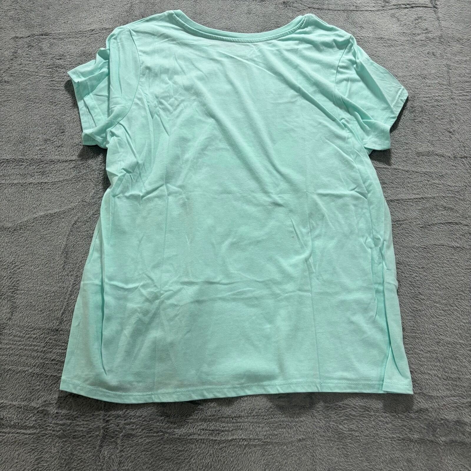Peanuts Hybrid Womens XL Mint Green Snoopy Graphic T-Shirt Casual Vintage Style
