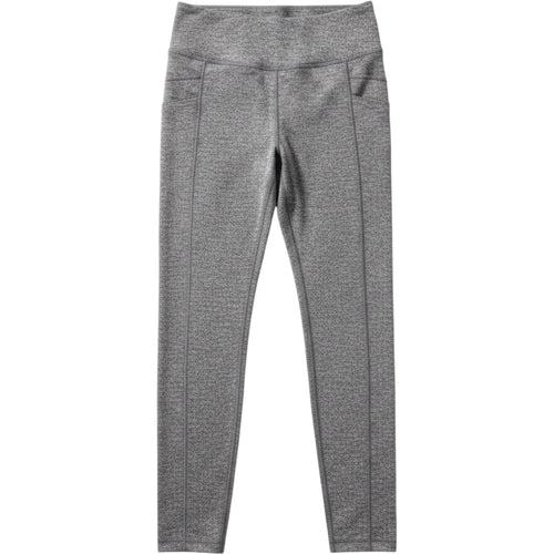 Athleta Gray Herringbone Leggings Womens Medium Athletic Yoga Pants Pocket