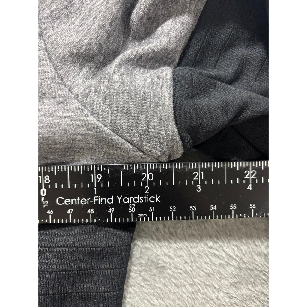 Nike S Gray Black Womens Running Division Therma-FIT Pullover Athleisure Casual