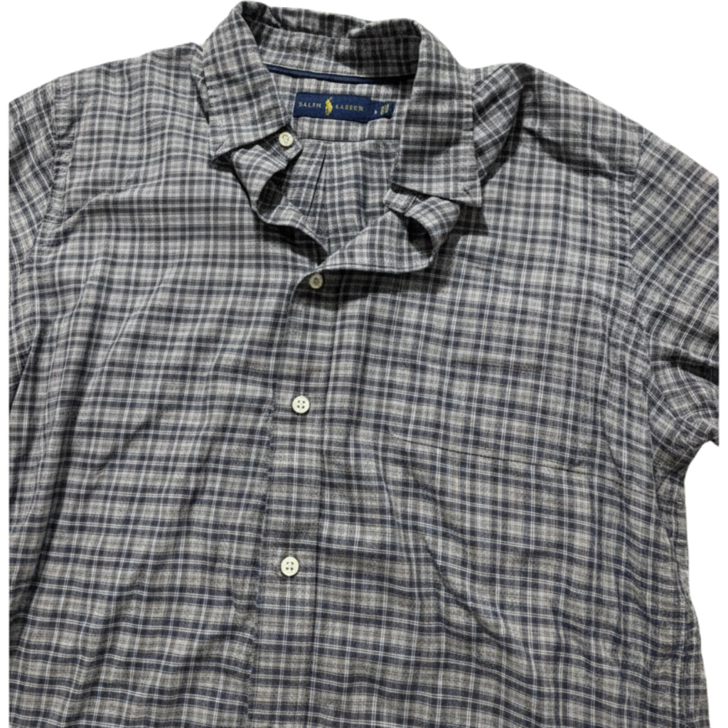 Ralph Lauren Mens Plaid Button Down Shirt Size Large Classic Cotton Casual