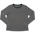 Lauren Ralph Lauren Striped Top Womens 1X Black White Long Sleeve Casual