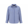 ASOS Design Button Up Shirt Womens US 14 Blue White Striped Pocket Blouse