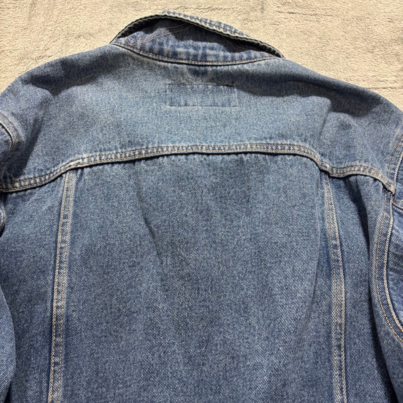 Wrangler Hero XL Blue Denim Trucker Jacket Womens Vintage Casual
