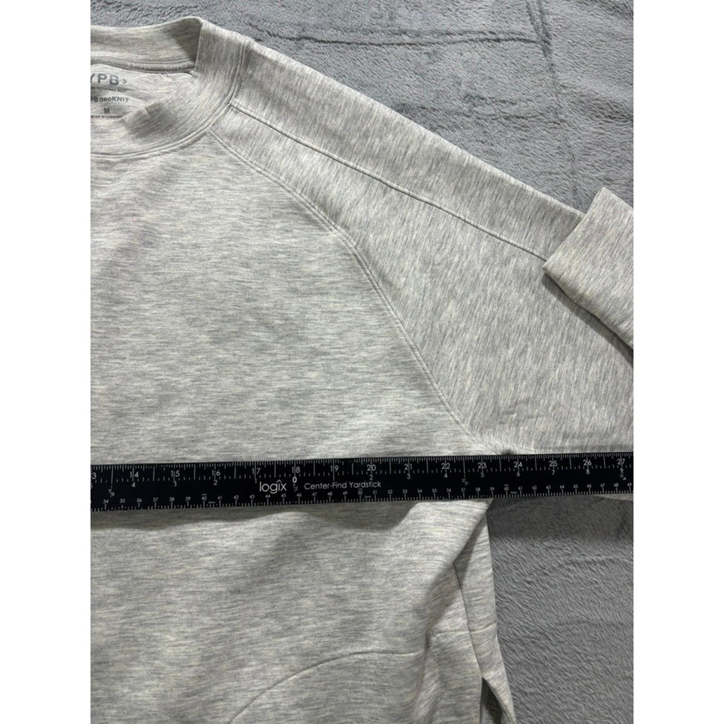 Abercrombie & Fitch YPB neoKNIT Crewneck Sweatshirt Grey Heather Mens Medium