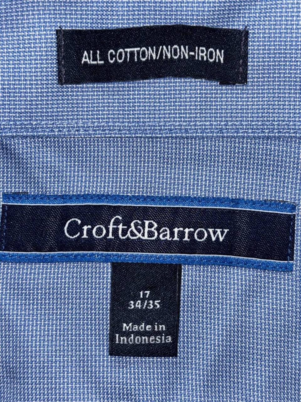 Croft & Barrow Men's Blue Dress Shirt 17 34/35, photo 8 of 8