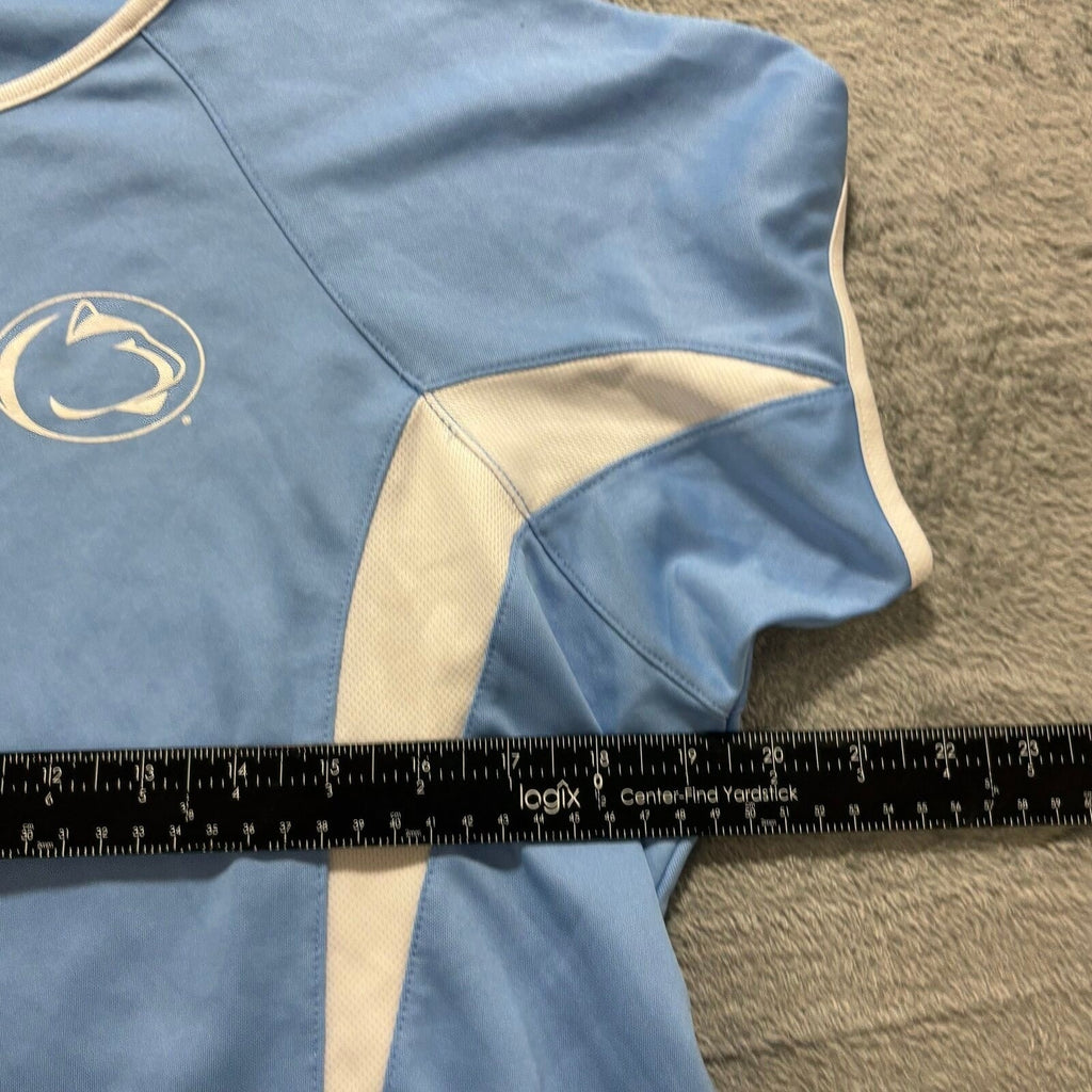 Holloway Womens XL Light Blue Penn State Nittany Lions T-Shirt Athleisure Casual