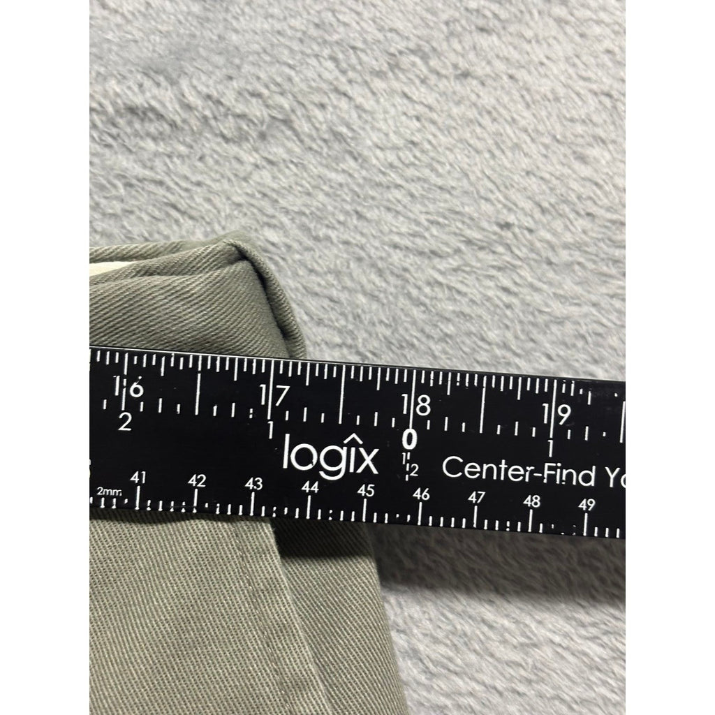 Haggar Black Label 36x32 Olive Green Chino Pants Mens Casual Preppy Vintage