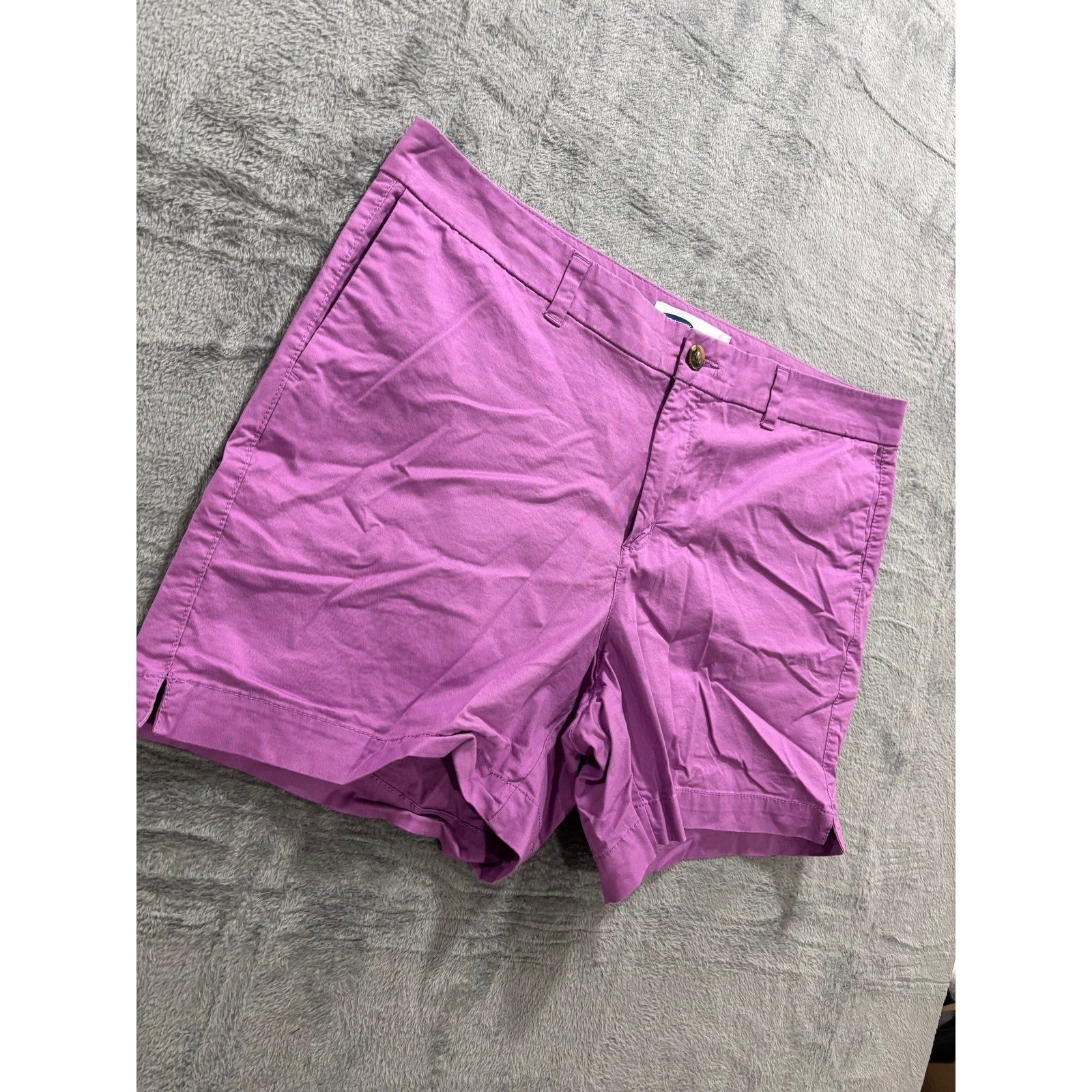 Old Navy 16 Purple Everyday Shorts Womens Casual Chino Cotton Stretch Summer