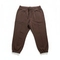Womens XL Brown Jogger Sweatpants Relaxed Crop Drawstring Athleisure Lounge