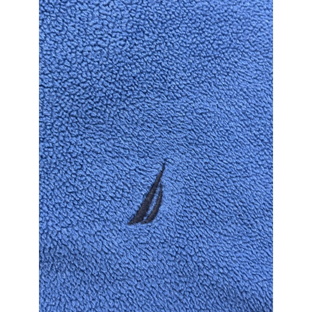 Nautica XL Blue Quarter Zip Fleece Pullover Mens Casual Cozy