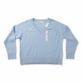 Old Navy L Light Blue Womens V-Neck SoSoft Sweater Relaxed Cozy Casual