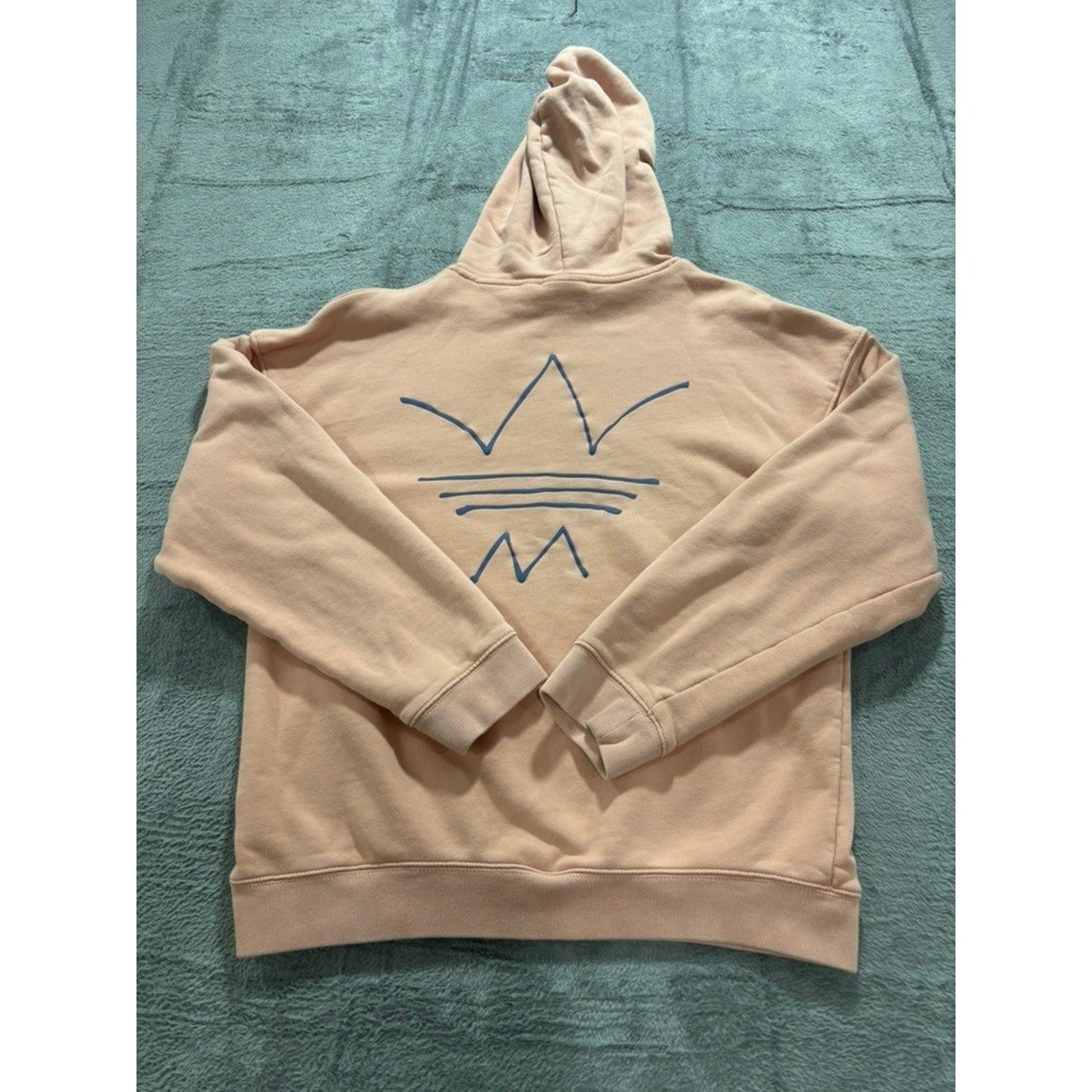 Adidas Womens S Pink Pullover Hoodie Athleisure Casual Cozy Trefoil Logo Sporty