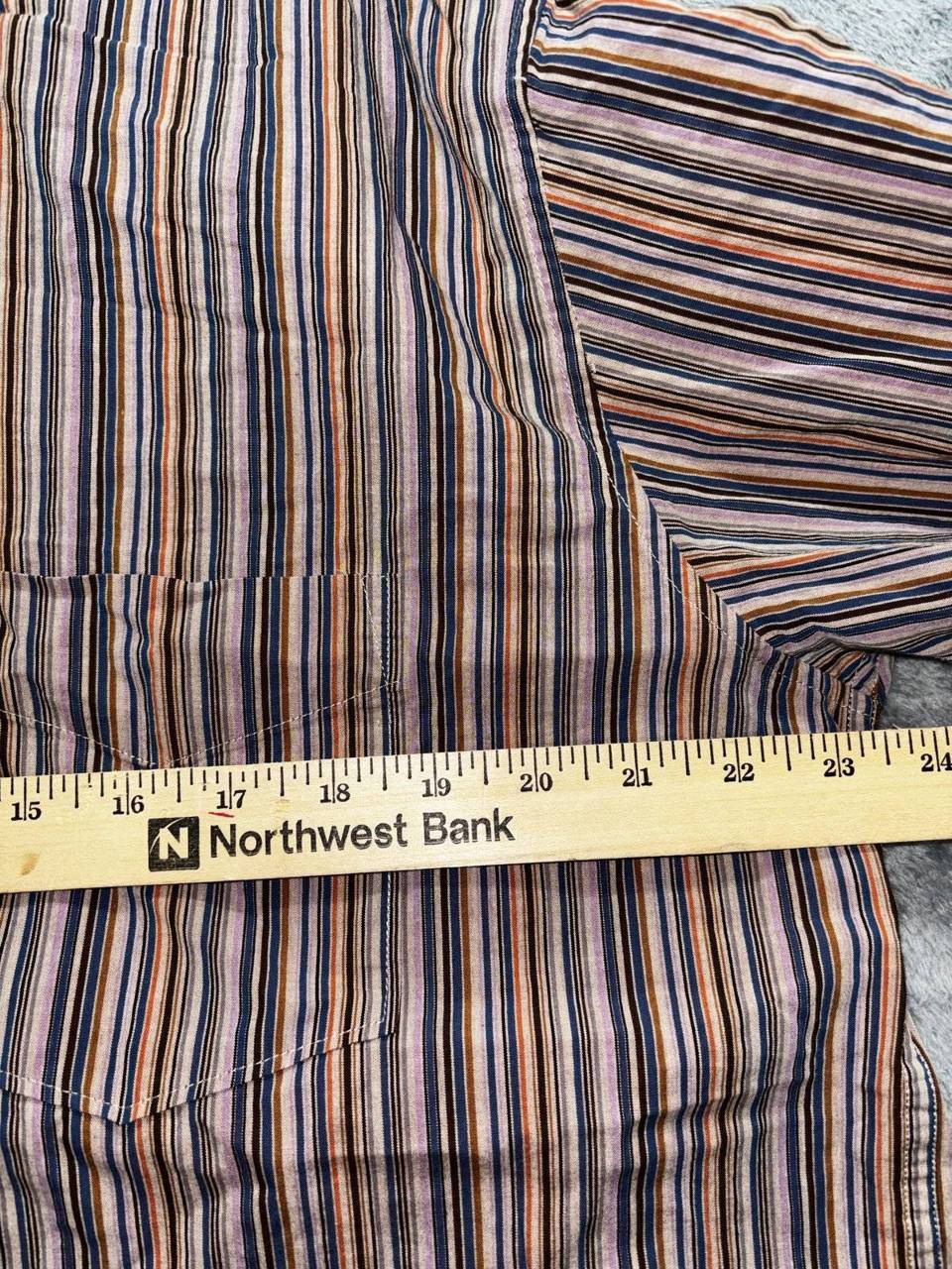 Martin Gordon Men's Multicolor Stripe Shirt Size L, photo 6 of 9