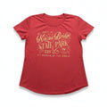 Gildan L Womens Red Kinzua Bridge State Park Graphic Tee Casual Vintage Style