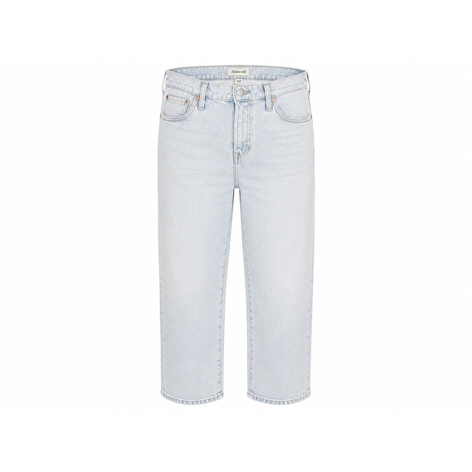 Madewell The Curvy Perfect Vintage Jean Light Wash High Rise Denim 32P Mom Retro