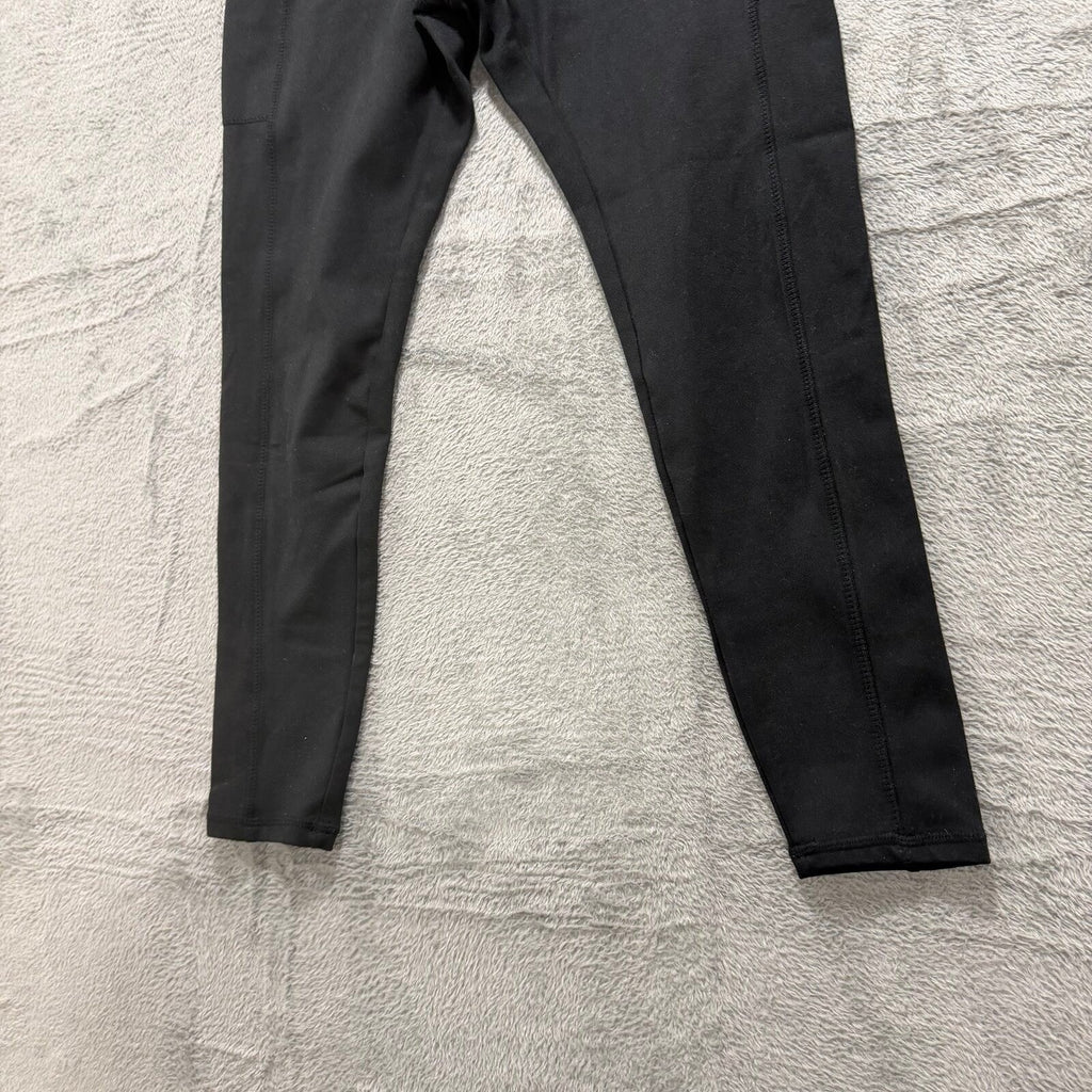 Danskin Womens M Black Leggings High Rise Pockets Athleisure Casual