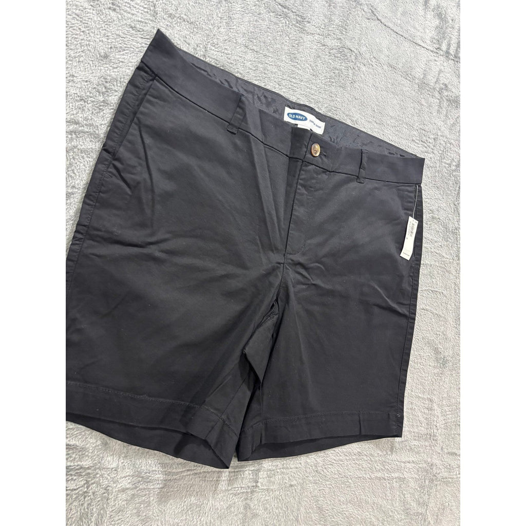 Old Navy 16 Black Everyday Shorts Womens Casual Plus Size Chino Summer New