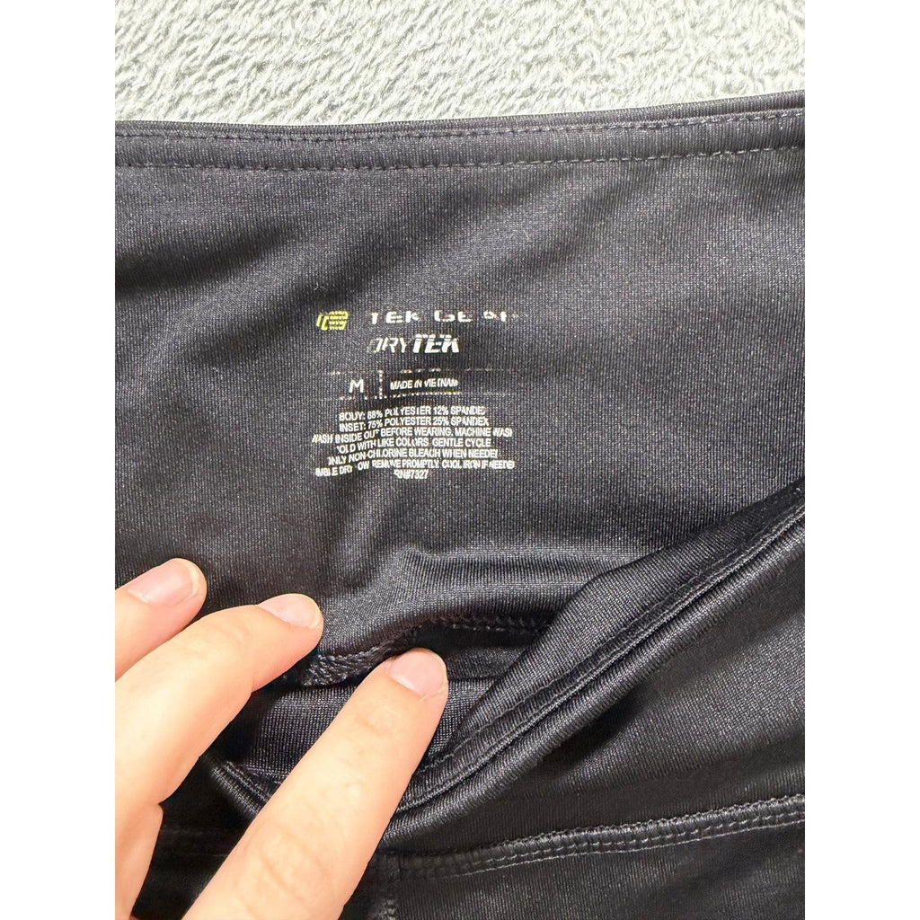 Tek Gear Womens M Black Athletic Leggings Athleisure Casual Pocket Workout