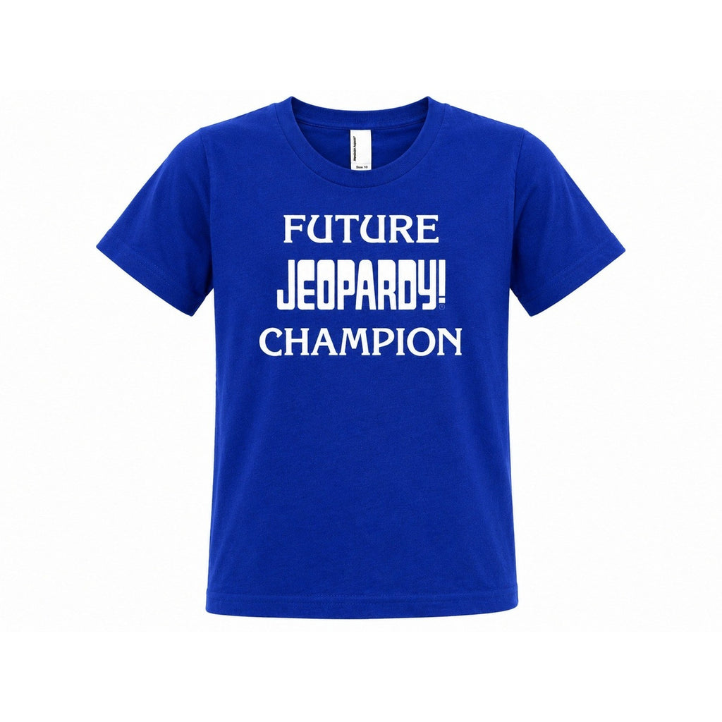 American Apparel Kids Future Jeopardy Champion Graphic T-Shirt Blue Size 10