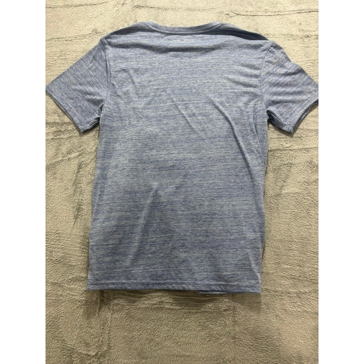 Hurley Mens M Blue Heather Graphic Logo T-Shirt Surf Short Sleeve Casual