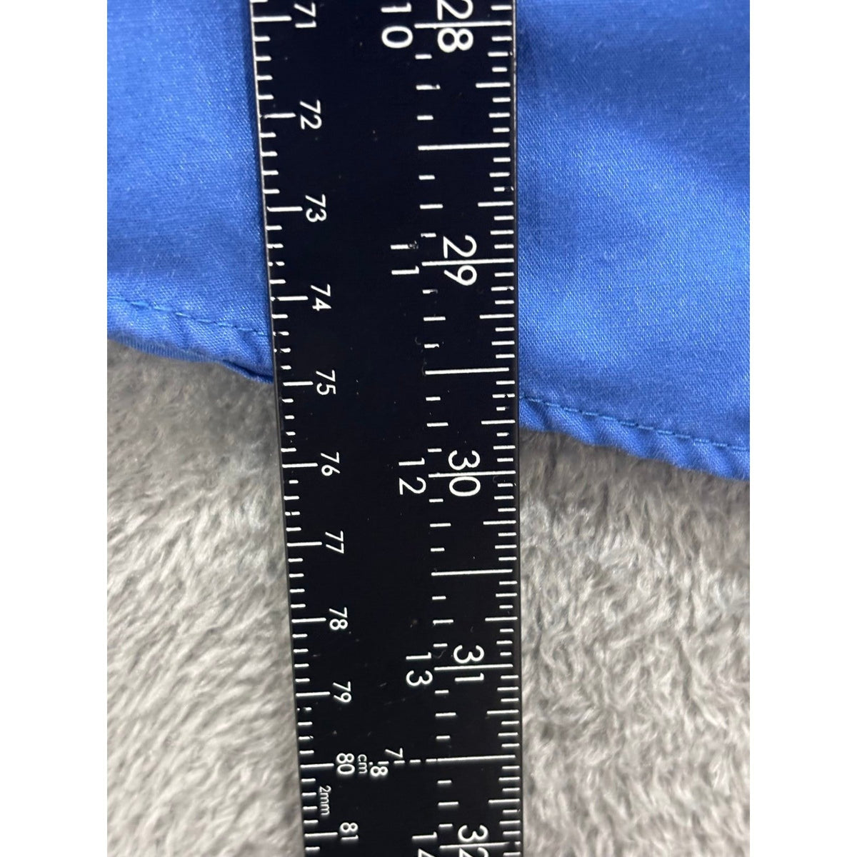 Puritan 16.5 Blue Short Sleeve Button Front Shirt Mens Casual Classic Preppy
