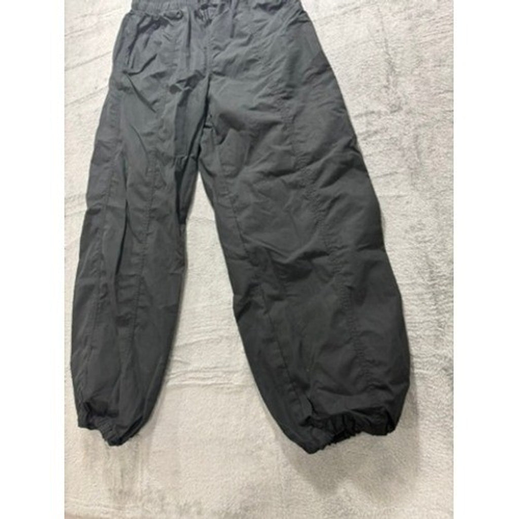 Aritzia TNA Parachute Pants Baggy Joggers Charcoal Grey Elastic Waist Inseam 28