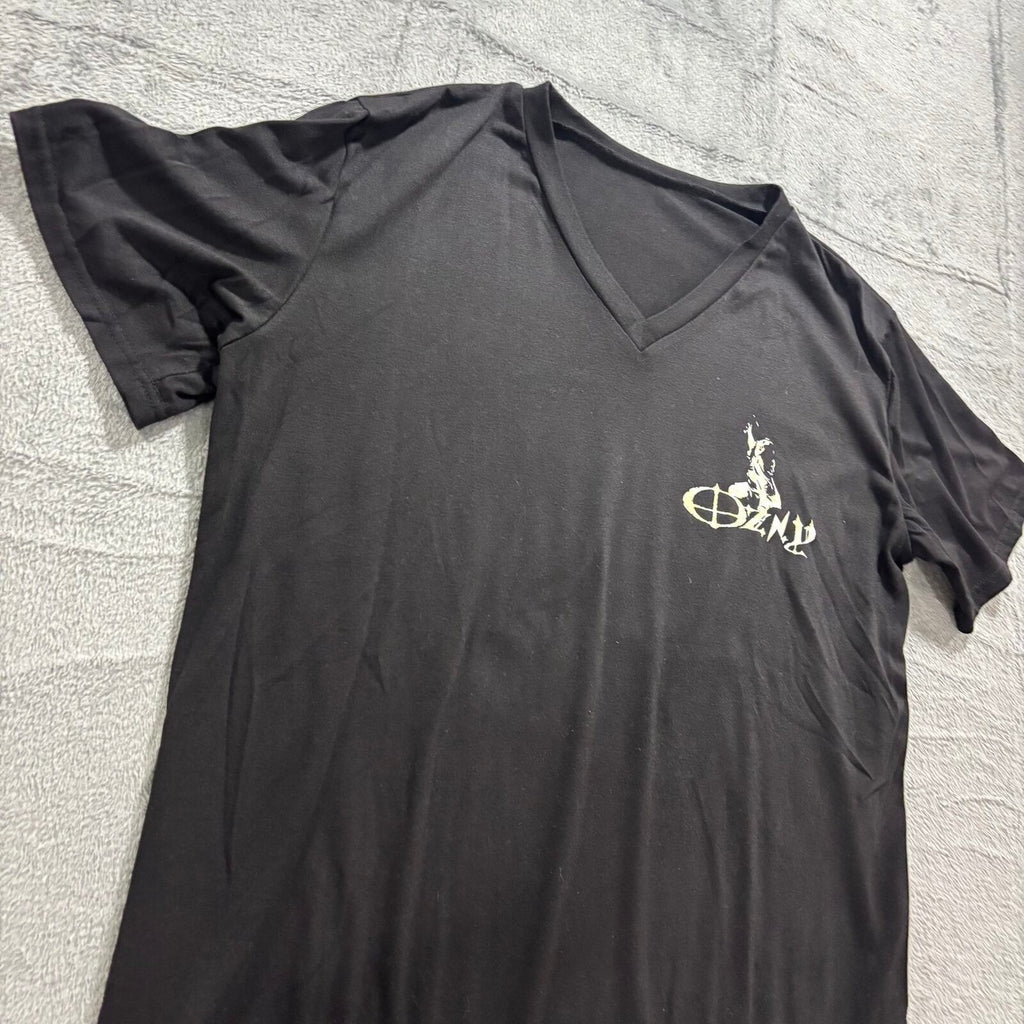 Ozzy Osbourne XL Black Womens V-Neck Graphic T-Shirt Dreamer Vintage Casual