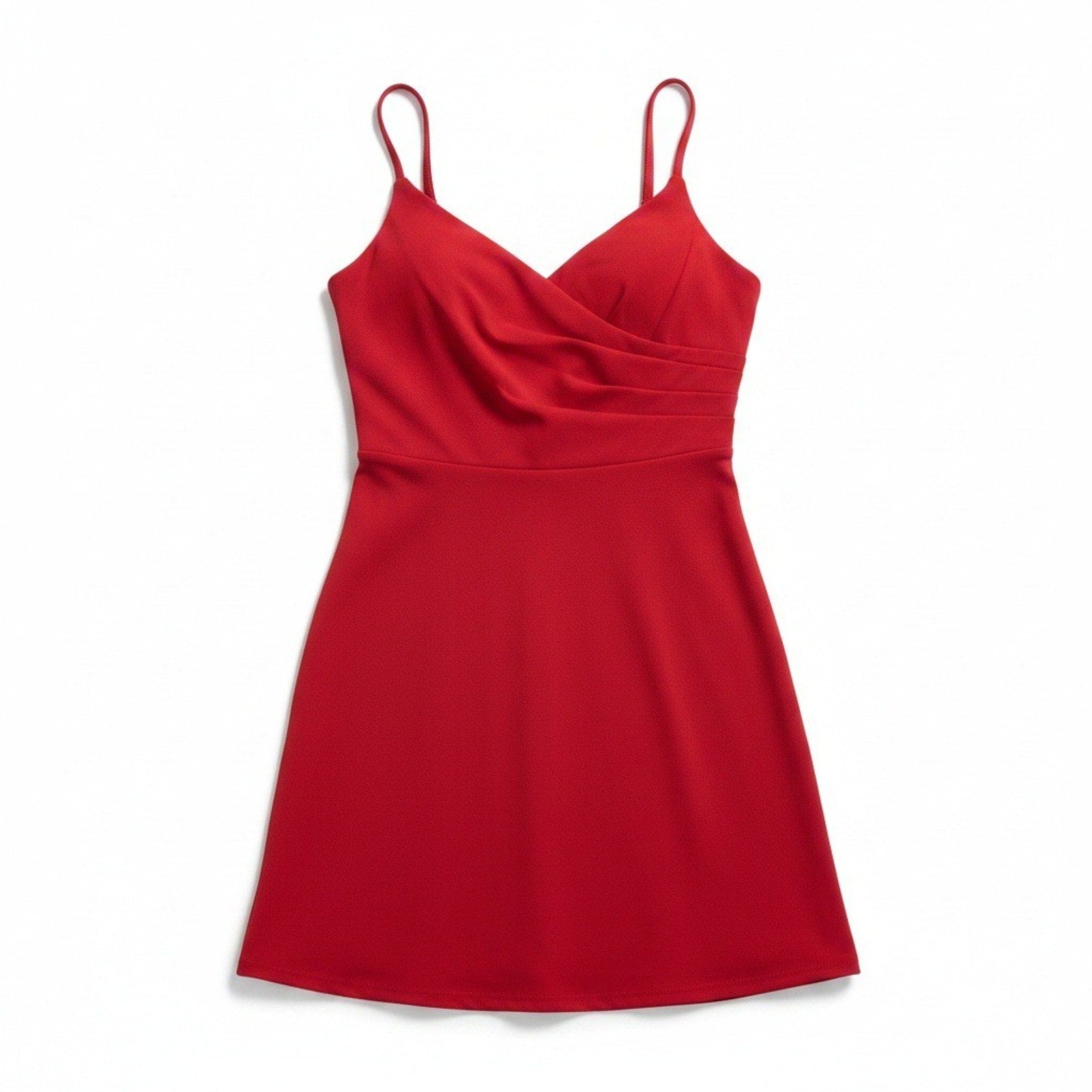 Trixxi Womens S Red Fit and Flare Cocktail Dress Party Date Night Holiday Chic