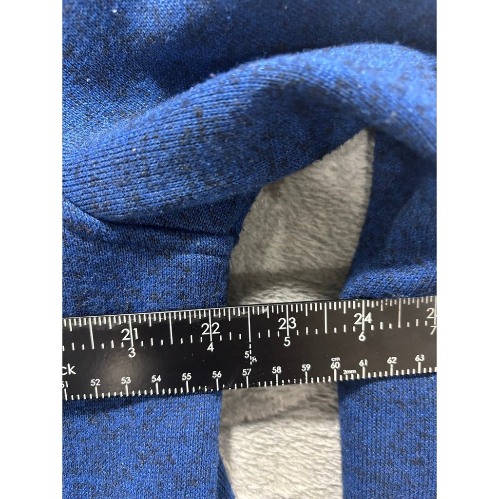 G.H. Bass & Co. Mens L Blue Full Zip Fleece Jacket Casual Cozy Outdoorsy