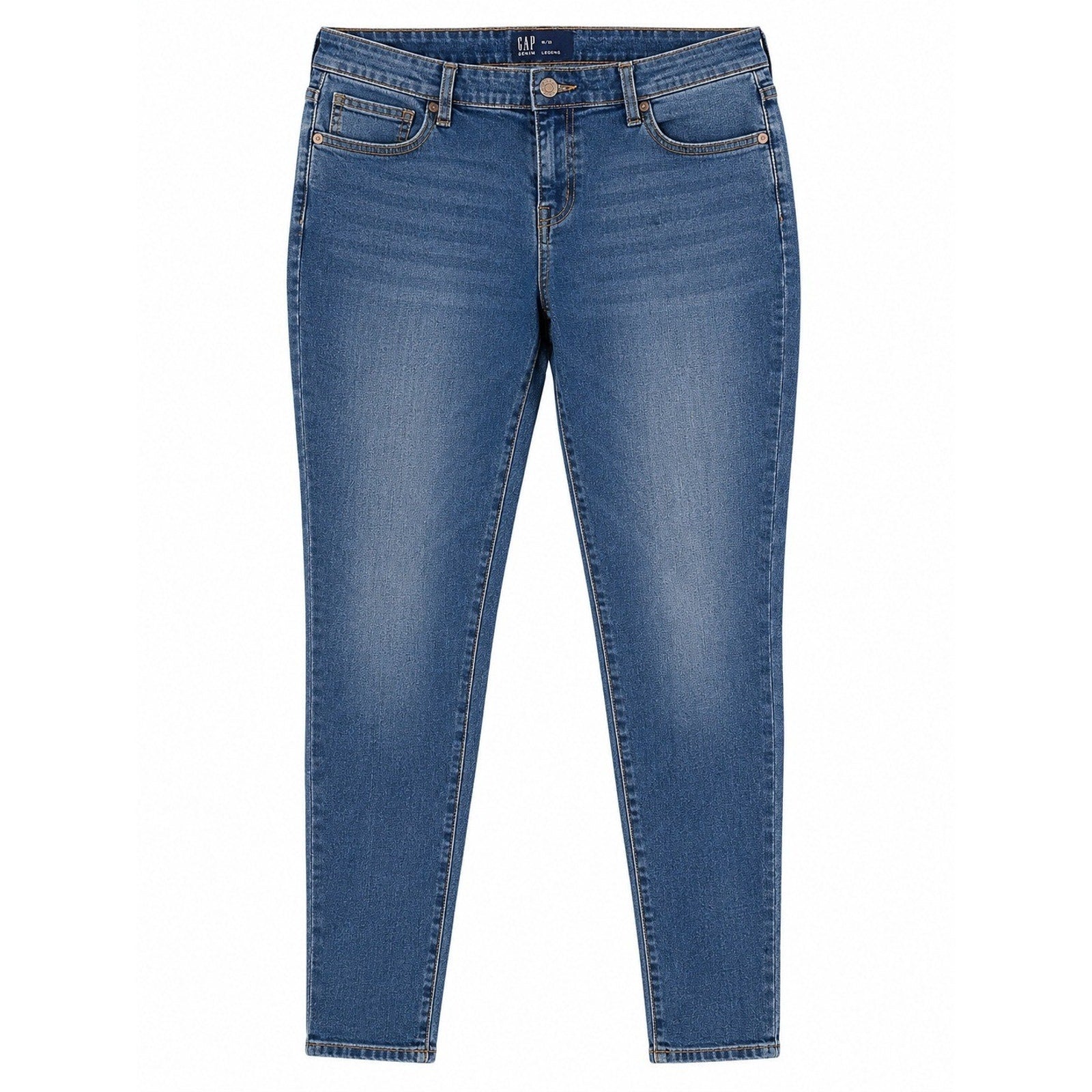 Gap Denim Legging Womens 16/33 Medium Wash Blue Mid Rise Skinny Stretch Jeans