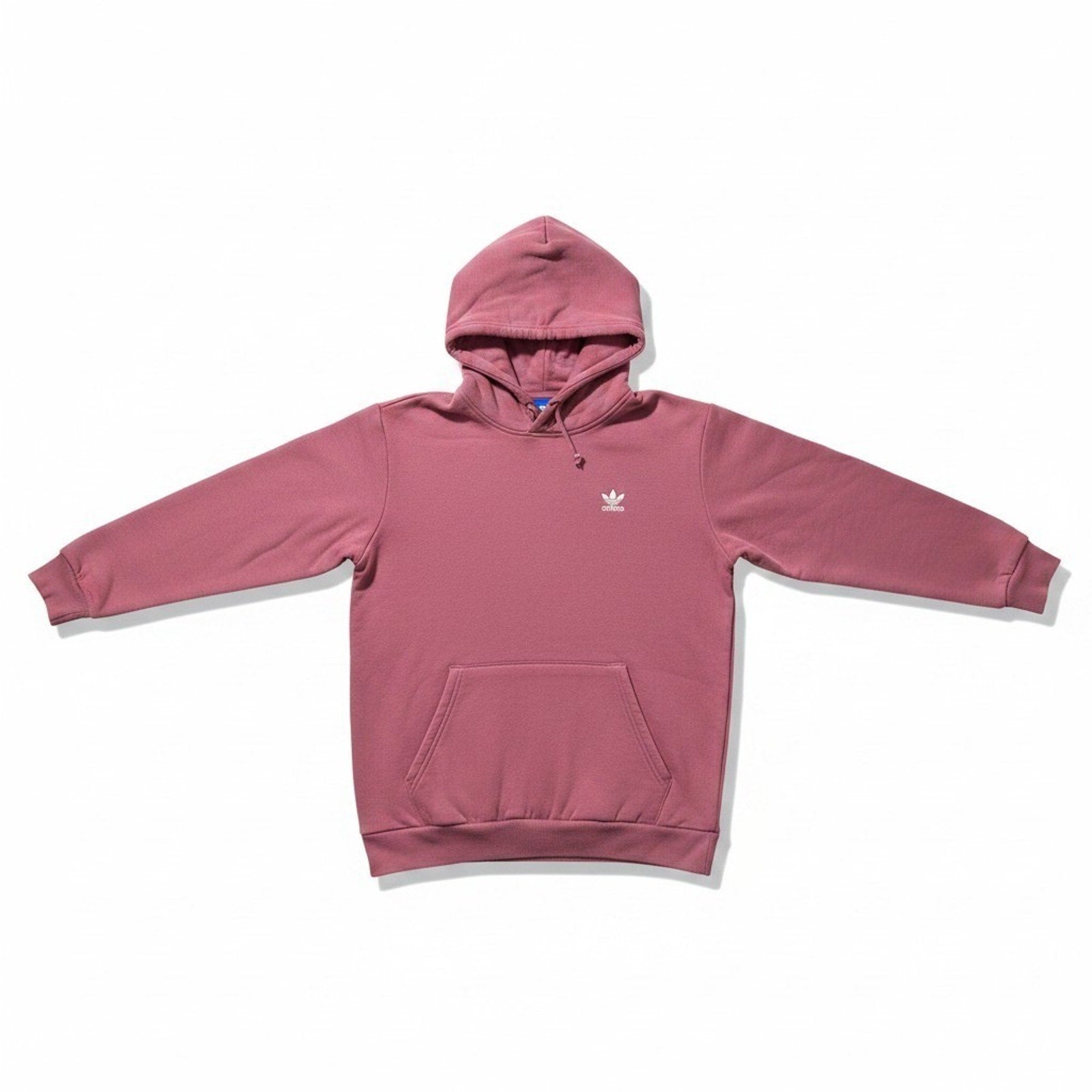 Adidas M Pink Hoodie Womens Trefoil Pullover Sweatshirt Athleisure Casual Logo