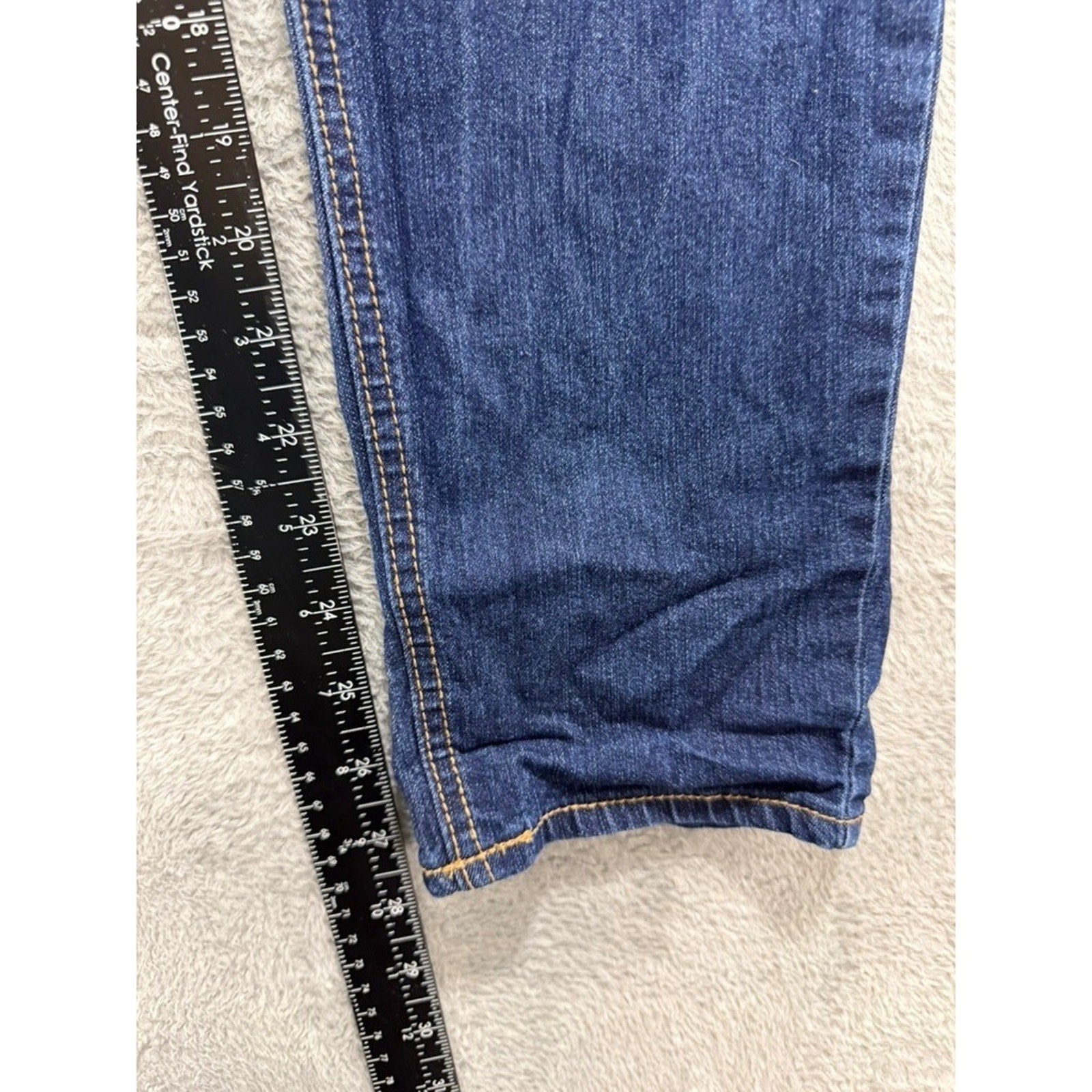 Old Navy Super Skinny Dark Wash Mid Rise Denim Jeans Womens Size 14 Indigo