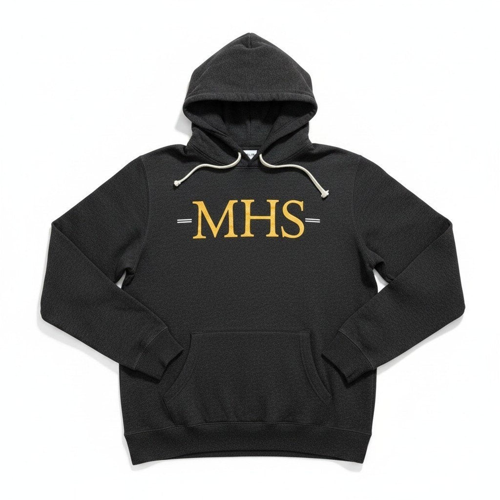 District XL Charcoal Gray Milton Hershey Pullover Hoodie Casual Athleisure