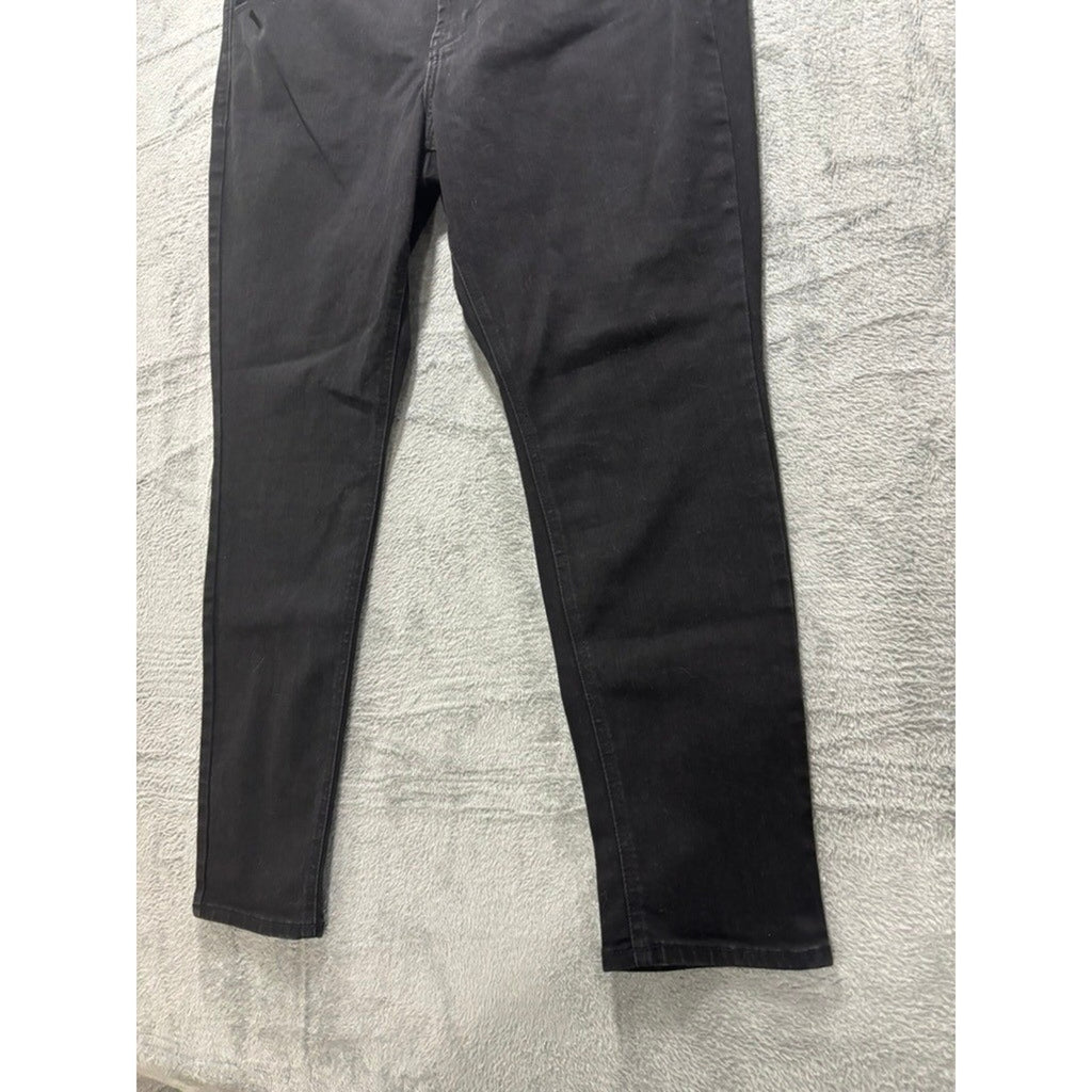 Old Navy Womens Black High Rise Super Skinny Jeans 18 Plus Stretch Denim