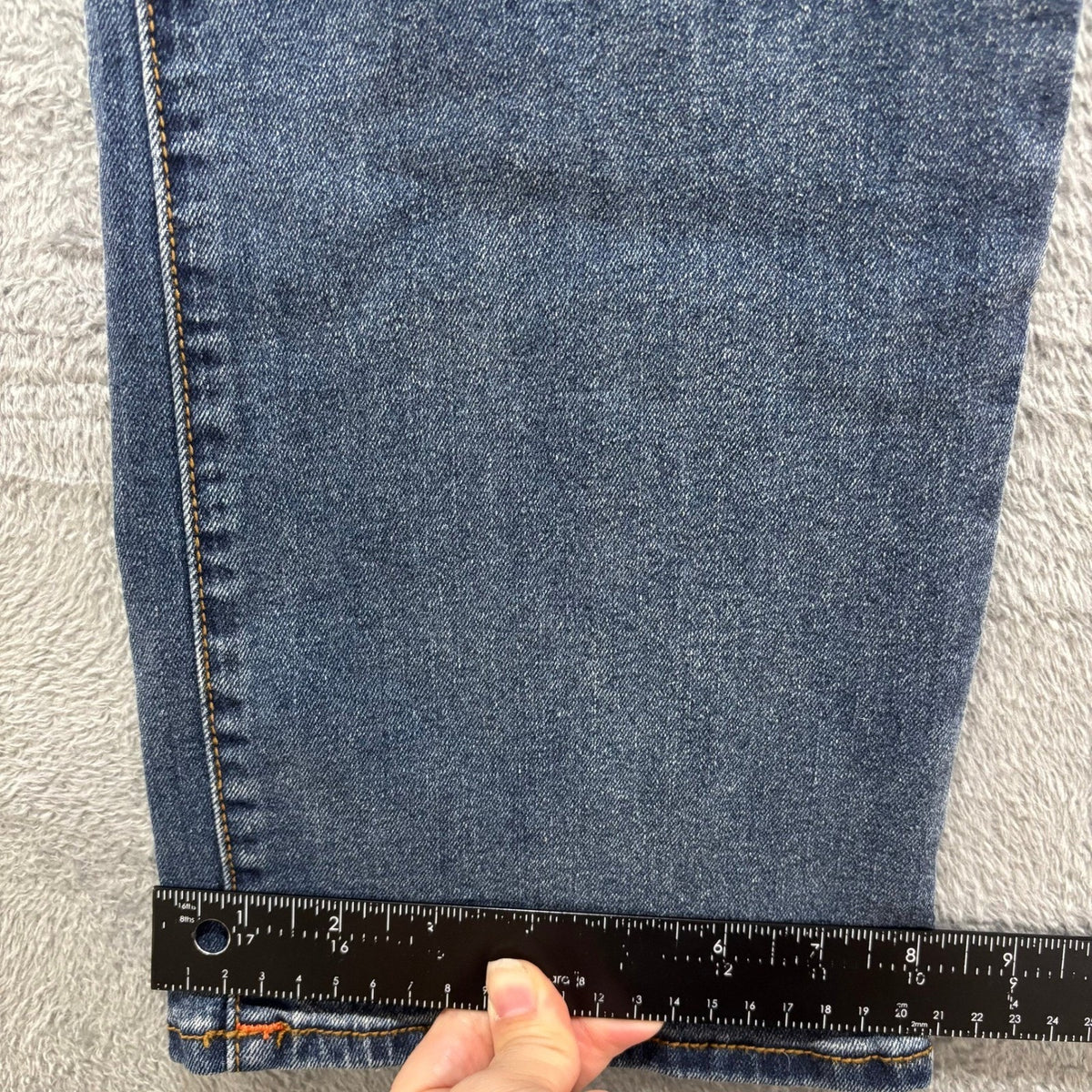 True Religion Ricky Mens 34x34 Blue Relaxed Straight Jeans Flap Pocket Denim Y2K
