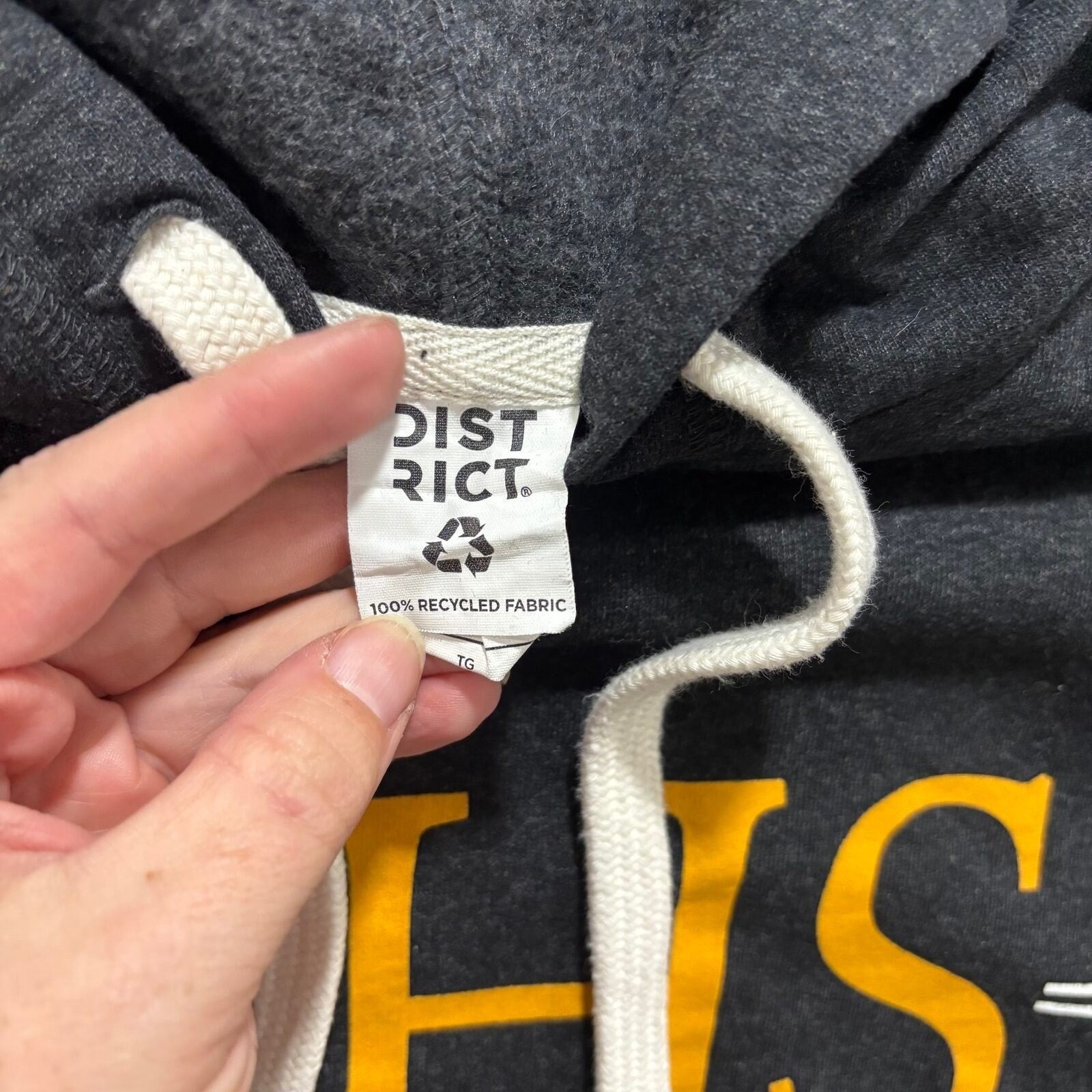 District XL Charcoal Gray Milton Hershey Pullover Hoodie Casual Athleisure